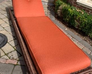Outdoor lounge with cushion