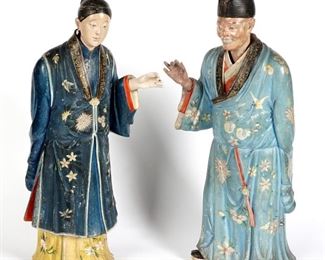 Pr 19th C Chinese Nodding Head Figures