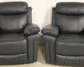 Leather Italia Joplin power recliners in