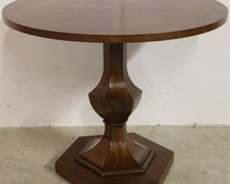 Modern History walnut center table