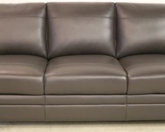 Leather Italia Fletcher sofa in charcoal