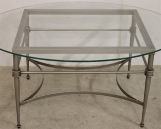 Accents Beyond glass top side table