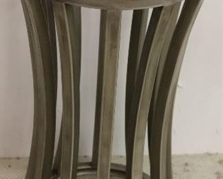 Accents Beyond glass top side table