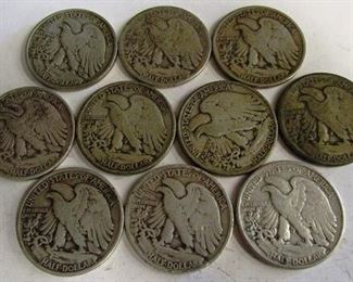 Walking liberty halves