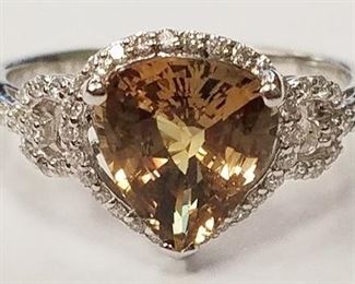 Platinum Montana Sapphire ring App$12,550 sz 7.25