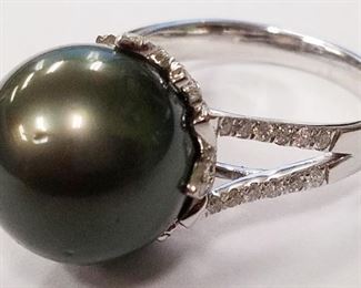Platinum Orianne Tahitian pearl App$7,004 sz 6.5