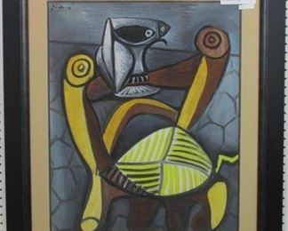 Owl on Chair by Pablo Picasso