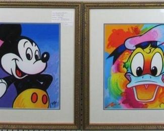 Mickey Mouse/ Donald Duck Giclee by Peter Max