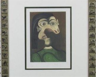 Head of Woman Pencil Signed LE 48/100 by Pablo Picasso