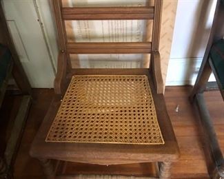 WOOD CANE SIDE CHAIR