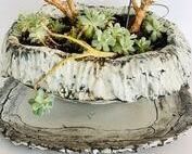 Sharpe “Fairy Garden” Vessel and Platter https://ctbids.com/#!/description/share/281450