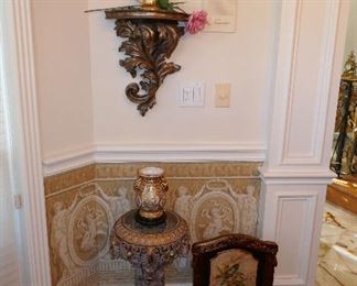 Darling Gold Pedestal Table, Miniature Firescreen, and more