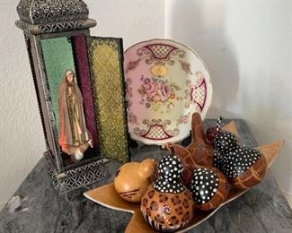 The Virgin and decorative plate are  sold.