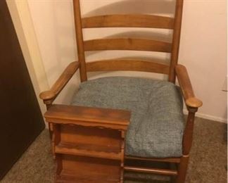 Large Rocking Chair and Shelf