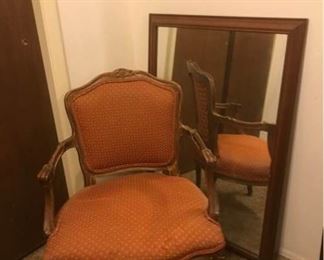 Sitting Chair and Mirror