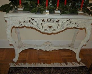 Carved console