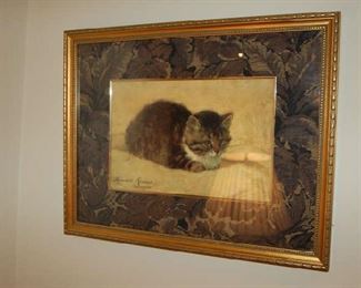 Cat painting by Henritte Ronner-Knip