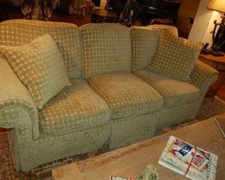 One of several upholstered soffas