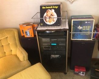 Vintage stereo/record console 