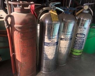 Old fire extinguishers 