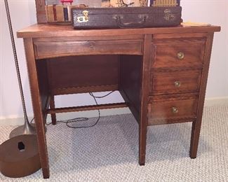 Small wooden desk -Collage student?