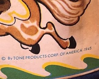Vintage Tone Products Corp. 1945 Merry Go Round record player 