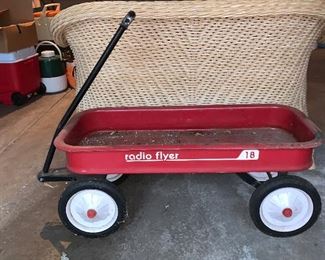 Red Radio Flyer 18 wagon