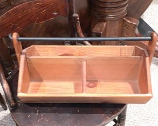 Wooden box w/handle