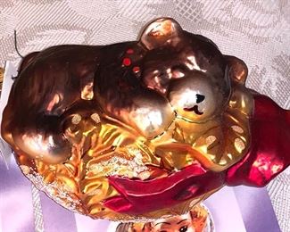 1  of 2 Christopher Radko  bear ornaments 