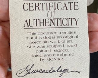 2 Absolutely Stunning Monika Dolls - Gwendolyn #28/35 w/box