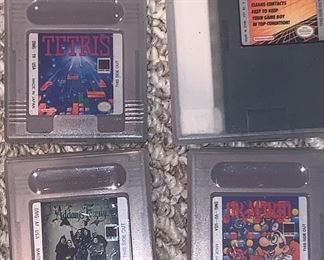 Nintendo Game Boy - Adams Family, Tetris, Dr. Mario games 