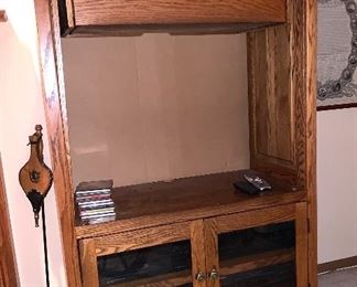 TV cabinet  and matching side bar cabinet 