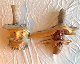 carved wood wall hangings