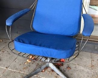furniture mid century metal chair