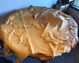 tanned deer hide