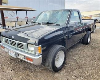 110: 1997 Nissan Pickup Truck
Year: 1997
Make: Nissan
Model: Pickup
Vehicle Type: Pickup Truck
Mileage: 210,599
Plate: {ENTER PLATE NUMBER HERE}
Body Type: 2 Door Cab; Regular
Trim Level: Base; E; SE; XE
Drive Line: RWD
Engine Type: L4, 2.4L (2389 cc)
Fuel Type: Gasoline
Horsepower:
Transmission:
VIN #: 1N6SD11S6VC408198
DMV fees: $253 and $70 doc fees 