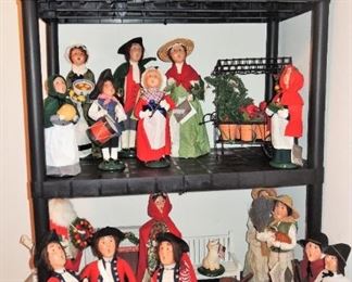 Byers Christmas Carolers, Restoration Hardware Stocking holders