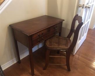 ANTIQUE DESK AND CHAIR