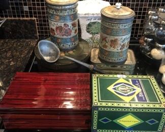 ANTIQUE TINS AND MORE