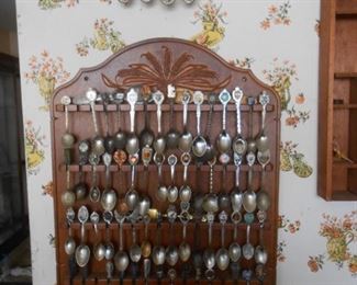 Lots of spoons from various states and places