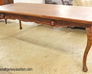  Highly Carved SOLID Mahogany Dining Room Table 