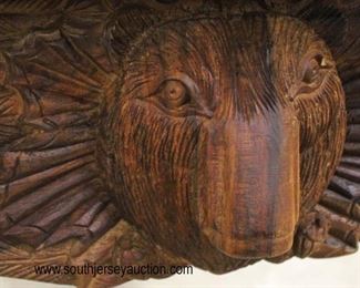  Highly Carved SOLID Mahogany Dining Room Table 