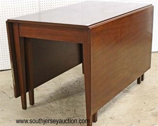  3 Piece “Kittinger Furniture” SOLID Mahogany Drop Side Breakfast Table with 2 Chairs 