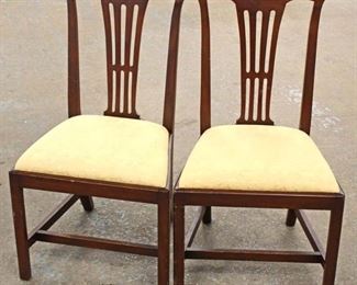  3 Piece “Kittinger Furniture” SOLID Mahogany Drop Side Breakfast Table with 2 Chairs 