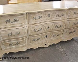  9 Drawer “Henredon Furniture” French Style Bombay Low Chest 