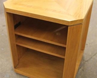  Burl Maple “Baker Furniture” Banded and Inlaid Media Cabinet 