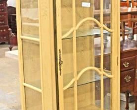  Contemporary French Style One Door Display Cabinet 