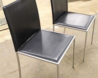  PAIR of “Calligaris Furniture” Made in Italy Mid-Century Style Side Chairs 