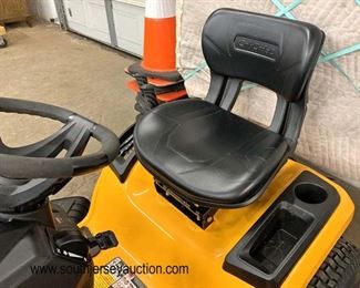  LIKE NEW Cub Cadet XT1 Enduro Series Mower Tractor, 46" Signature Cut Mower Deck and Polar Trailer by Clam 