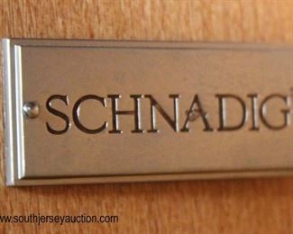  Set of 4 “Schnadig Furniture” 2 Drawer Round Contemporary Bedside Stands 